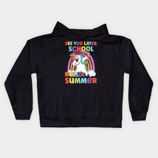 See You Later School Hello Summer Kids Hoodie